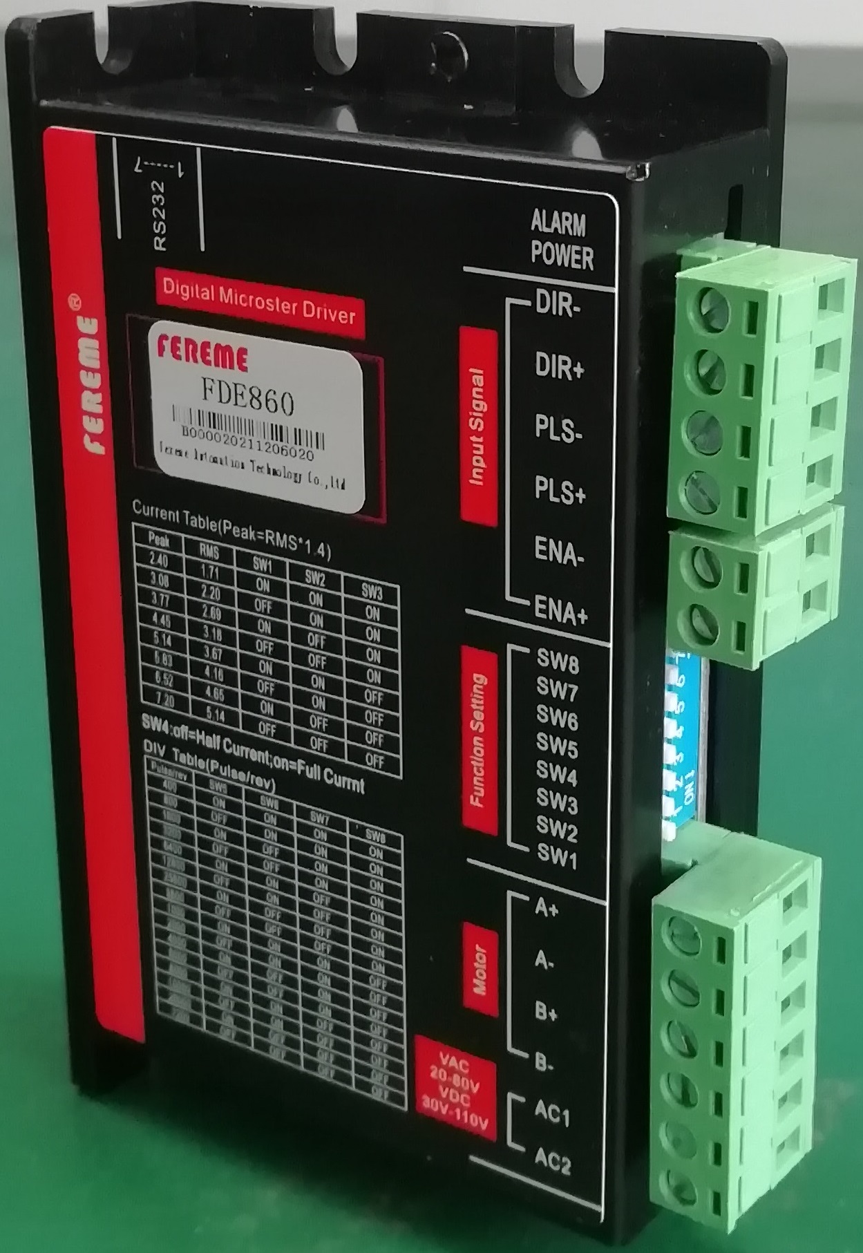 FDE860开环步进驱动器